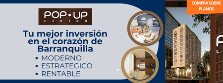 POP UP LIVING Barranquilla Tipo 1 de 32 m²