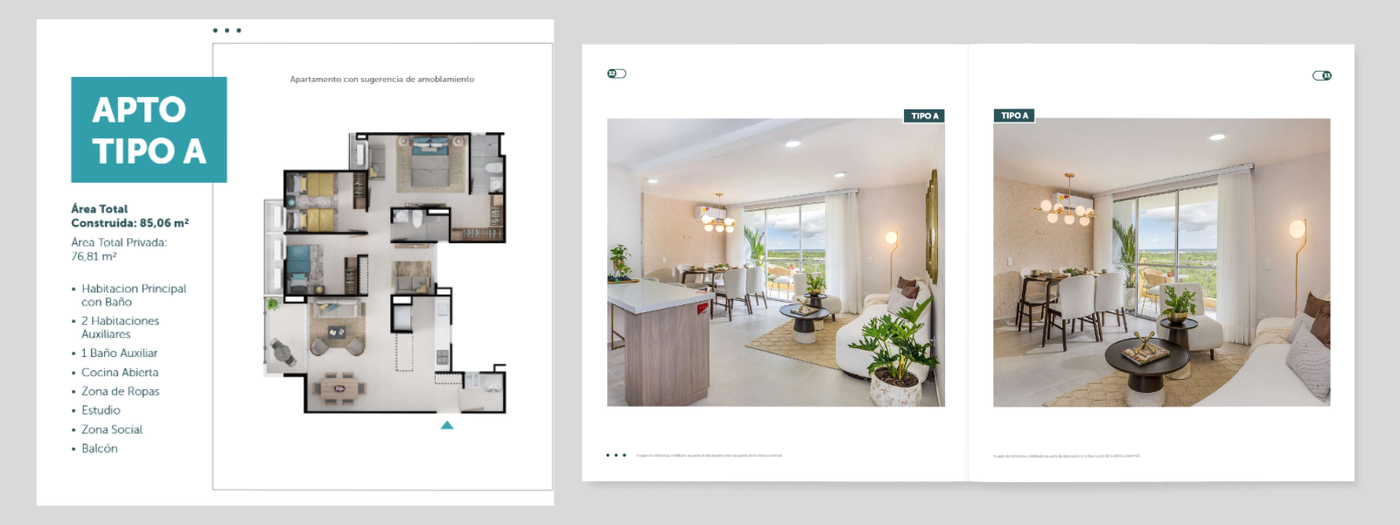 Plano APARTAMENTOS MISSONI BARRANQUILLA 85.06 m