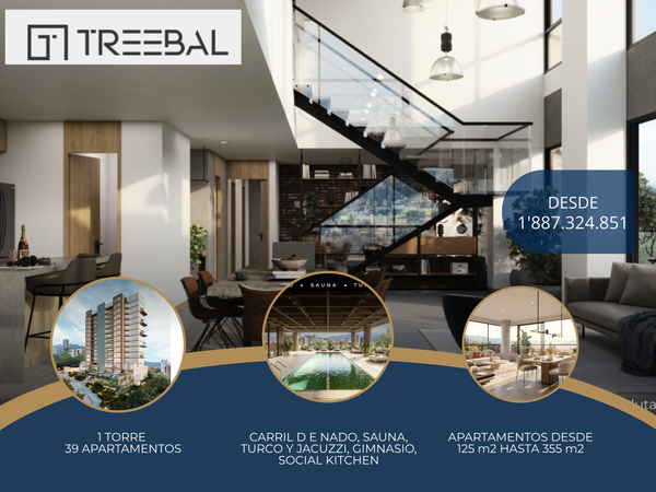TREEBAL, APARTAMENTO DE 125 m²