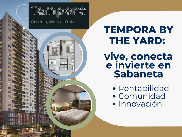 TEMPORA BY THE YARD: VIVE, CONECTA E INVIERTE EN SABANETA 48.97 m²